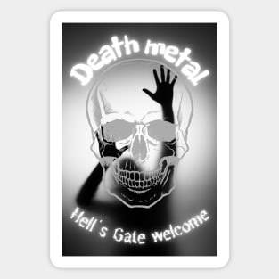 Death metal, Hell's Gate welcome Sticker